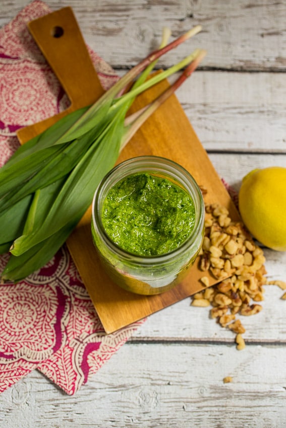 Ramp Pesto from The Girl In The Little Red Kitchen