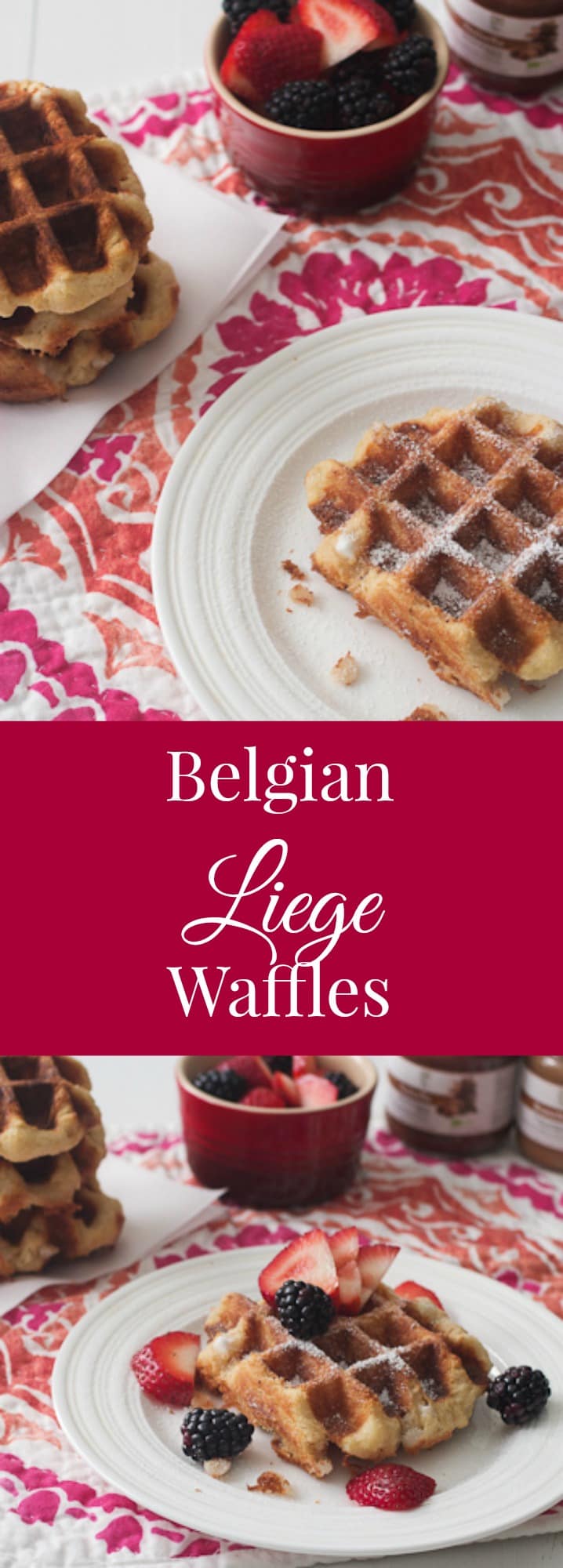 Belgian Liege Waffles | girlinthelittleredkitchen.com