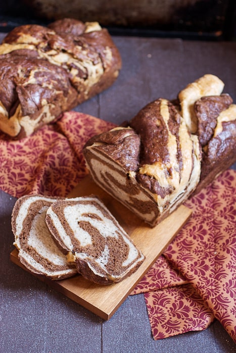 Marble Rye Bread from The Girl In The Little Red Kitchen