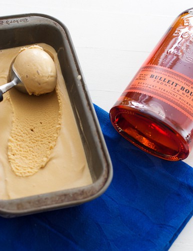 Bourbon Brown Sugar Ice Cream | The Girl In The Little Red Kitchen