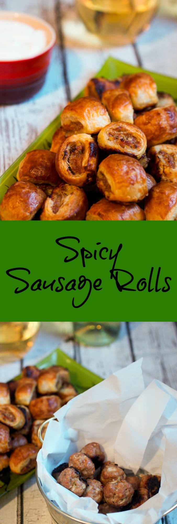Spicy Sausage Rolls | girlinthelittleredkitchen.com