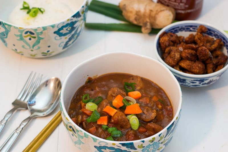 Asian Five Spice Duck Chili from The Girl In The Little Red Kitchen