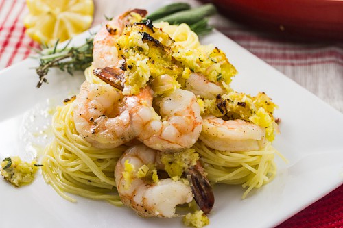 Baked Shrimp Scampi - The Girl In The Little Red Kitchen