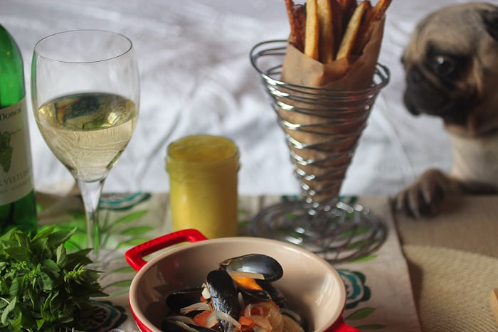 Moules a la Provencale from The Girl In the Little Red Kitchen