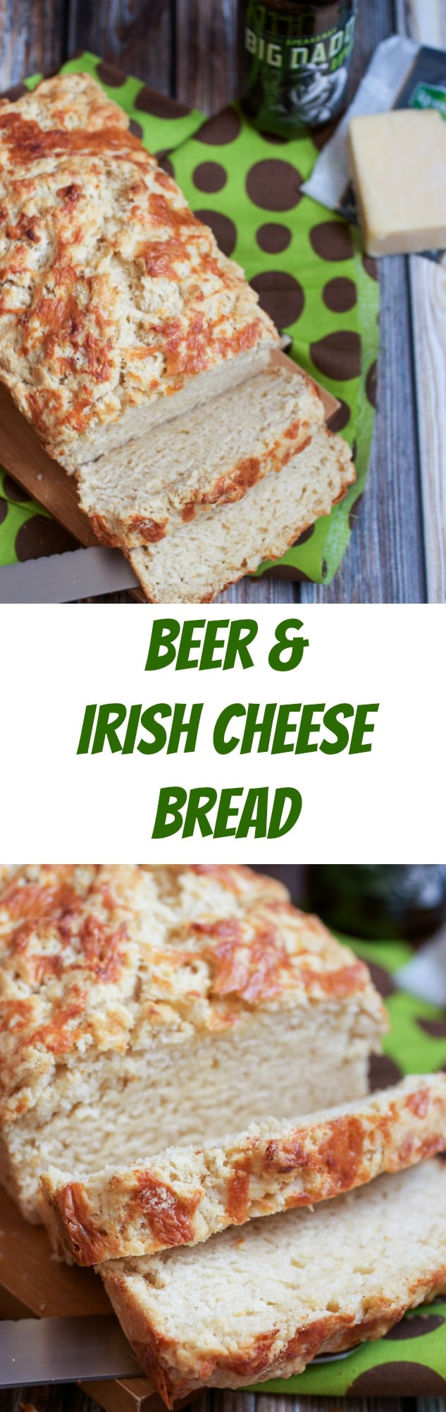 Beer and Irish Cheese Bread | girlinthelittleredkitchen.com
