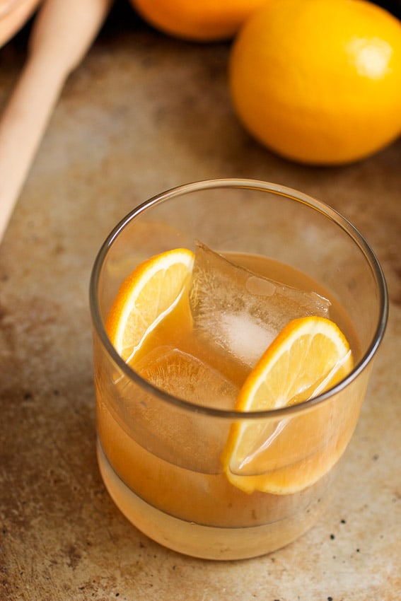 Meyer Lemon Old Fashioned from The Girl In The Little Red Kitchen