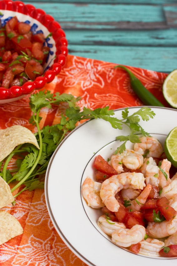 Shrimp Ceviche from The Girl In The Little Red Kitchen