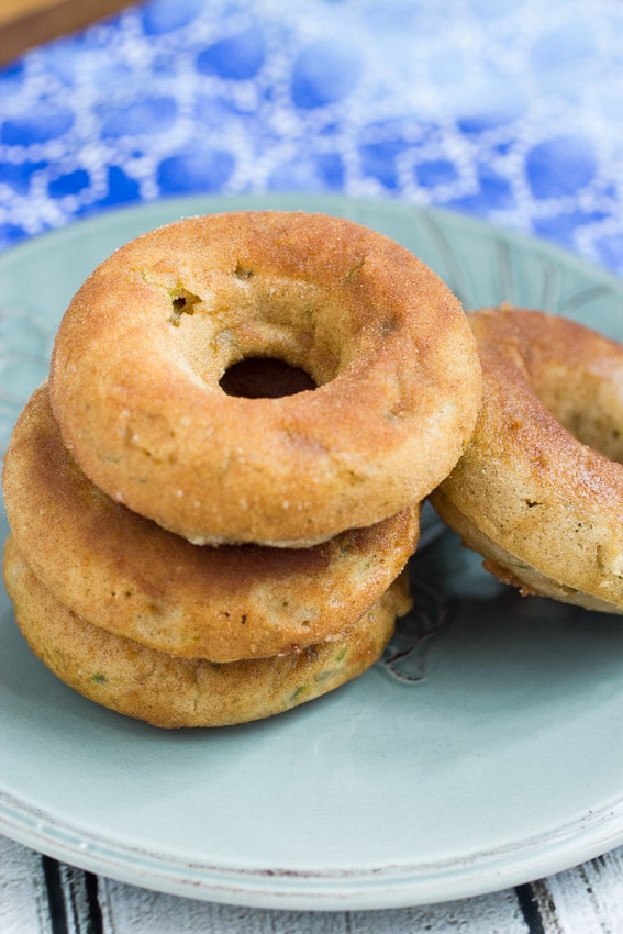 Zucchini Donuts from The Girl In The Little Red Kitchen
