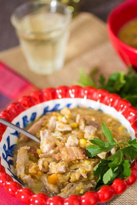 Chicken and Corn Chowder #SundaySupper from The Girl In The Little Red Kitchen