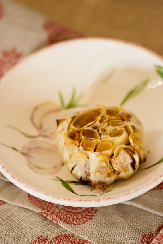 Roasted Garlic from The Girl In The Little Red KItchen