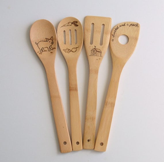 Bless This Mess Please Wooden Spoons | Handcrafted Holiday Gift Guide