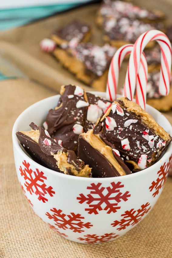 Buckeye Peppermint Bark from The Girl In The Little Red Kitchen
