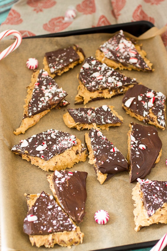 Buckeye Peppermint Bark by The Girl In The Little Red Kitchen