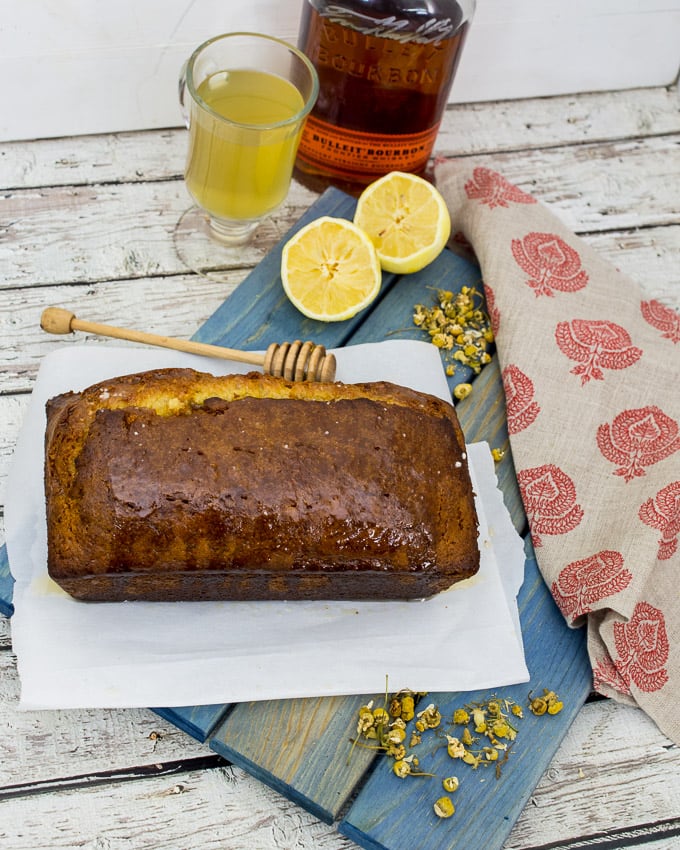 Honey Chamomile Hot Toddy Tea Cake | The Girl In The Little Red Kitchen