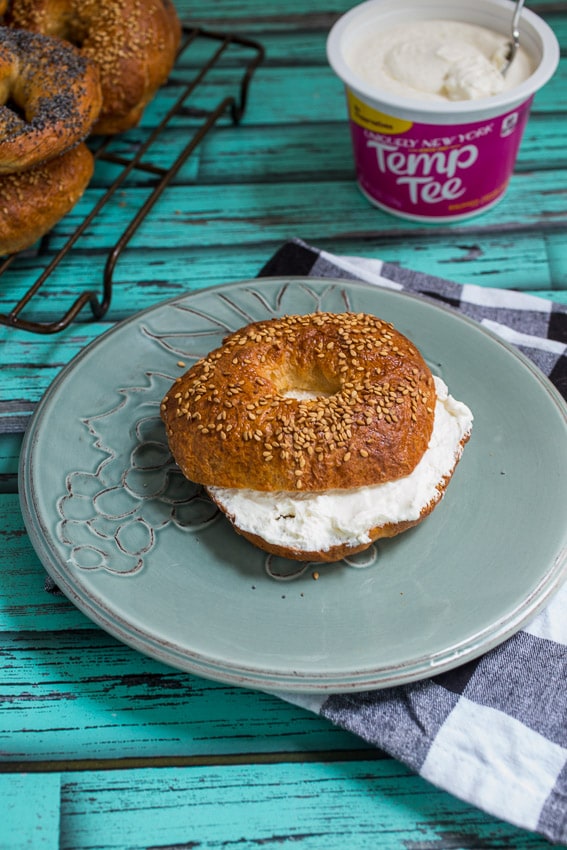 New York Bagels #SundaySupper from The Girl In The Little Red KItchen