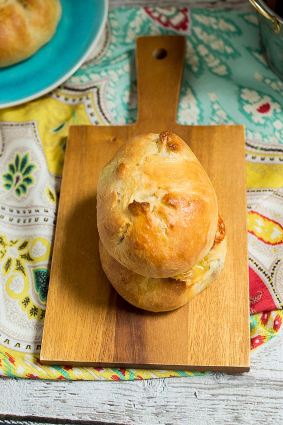 Sausage and Brie Kolache | The Girl In The Little Red Kitchen