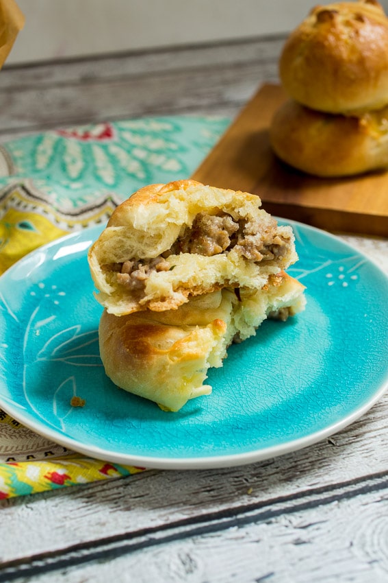 Sausage and Brie Kolache | Girl In The Little Red Kitchen