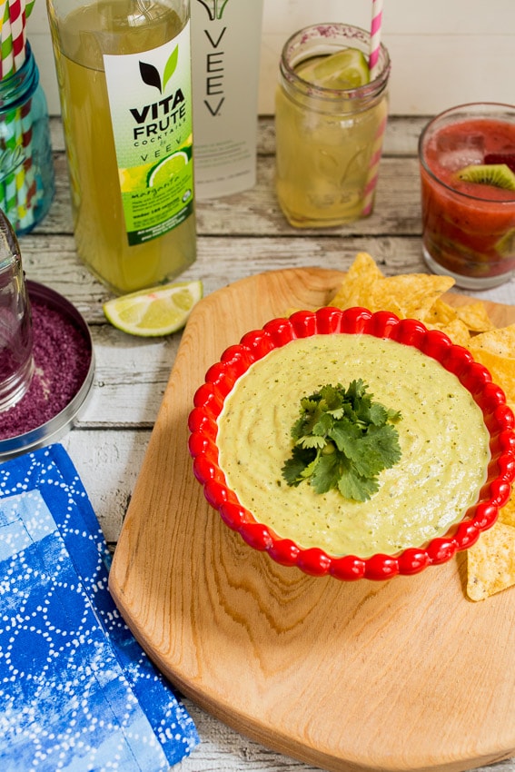 Avocado Tomatillo Dip from The Girl In The Little Red Kitchen