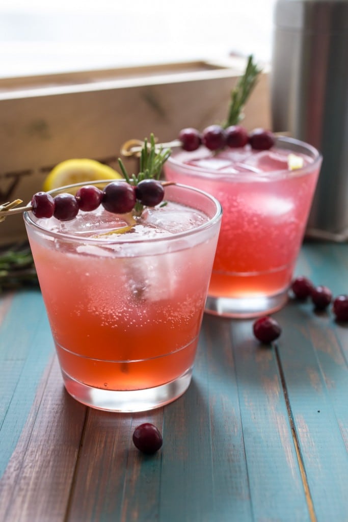 Cranberry Whiskey Sour | girlinthelittleredkitchen.com