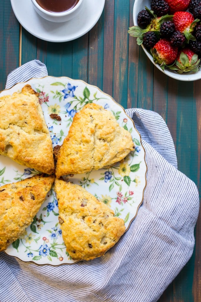 Bacon Cheddar Scones from The Girl In The Little Red Kitchen