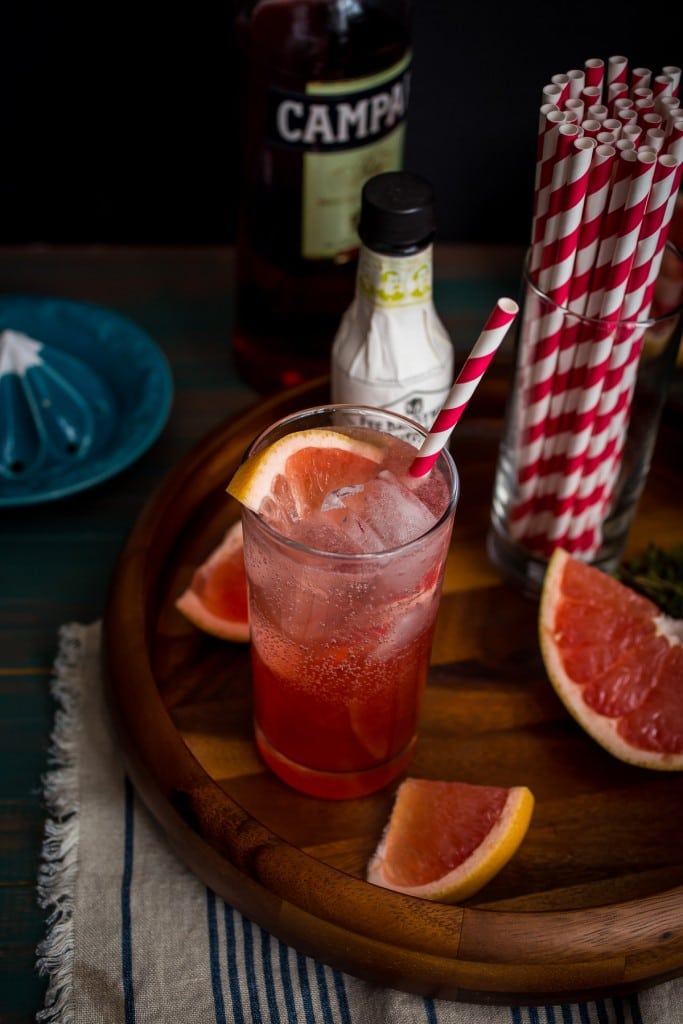 Blushing Grapefruit Collins from The Girl In The Little Red Kitchen