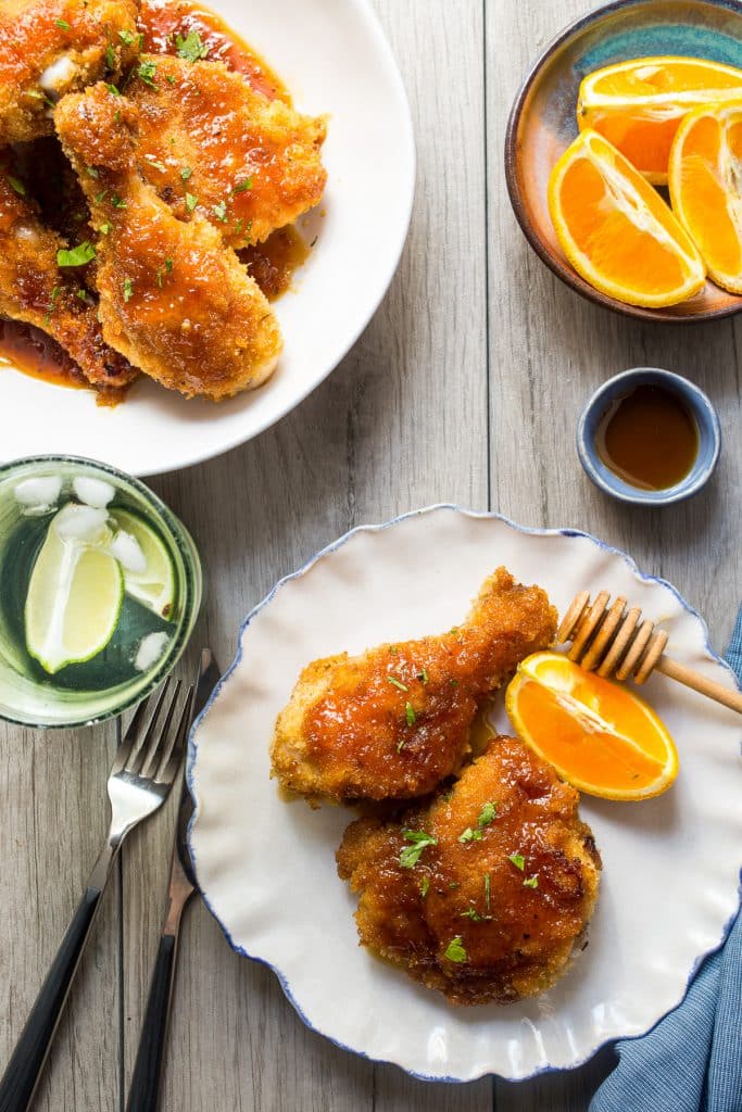 Honey Baked Chicken from The Girl In The Little Red Kitchen