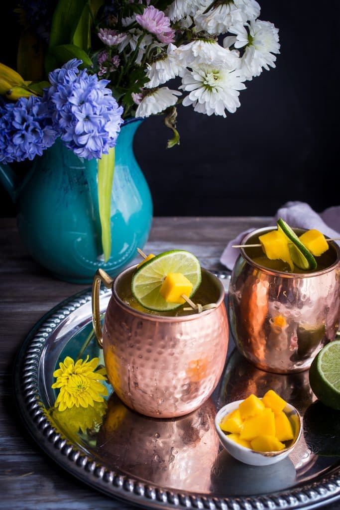 Mango Moscow Mule from The Girl In The Little Red Kitchen
