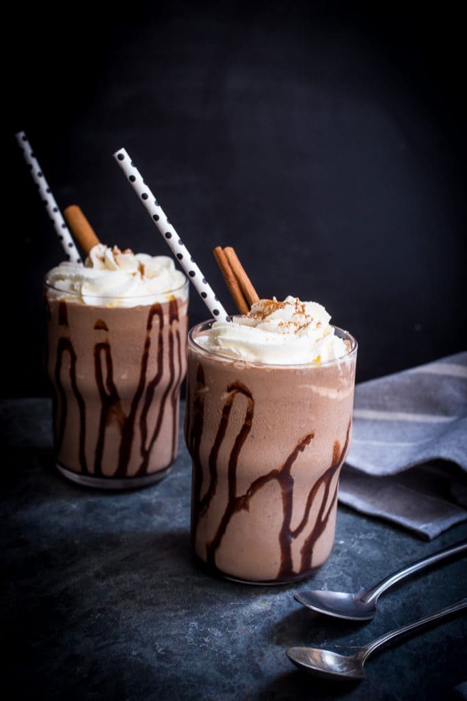 Boozy Mexican Chocolate Milkshakes from The Girl In The Little Red Kitchen