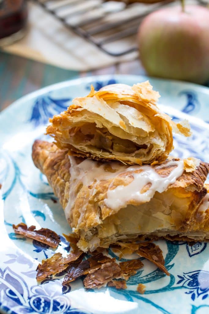 Rum Spiked Apple Turnovers | girlinthelittleredkitchen.com