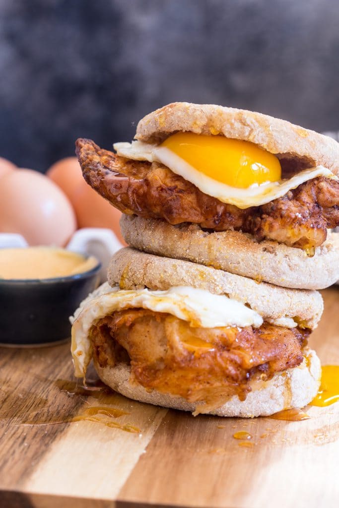 Chicken and Egg Sandwich | girlinthelittleredkitchen.com