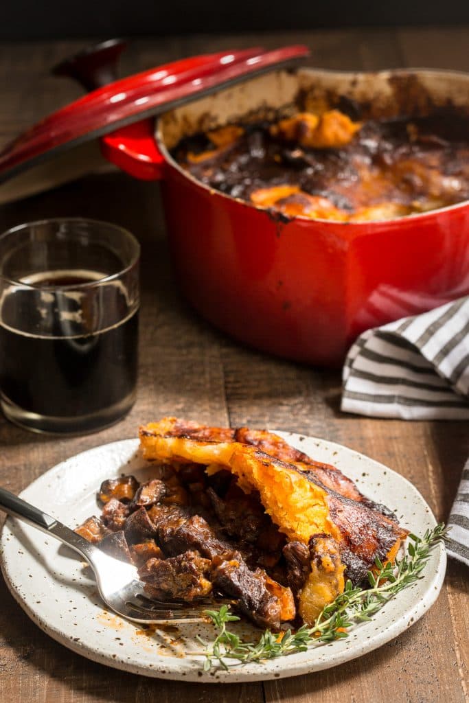 Short Rib and Stout Pie | girlinthelittleredkitchen.com