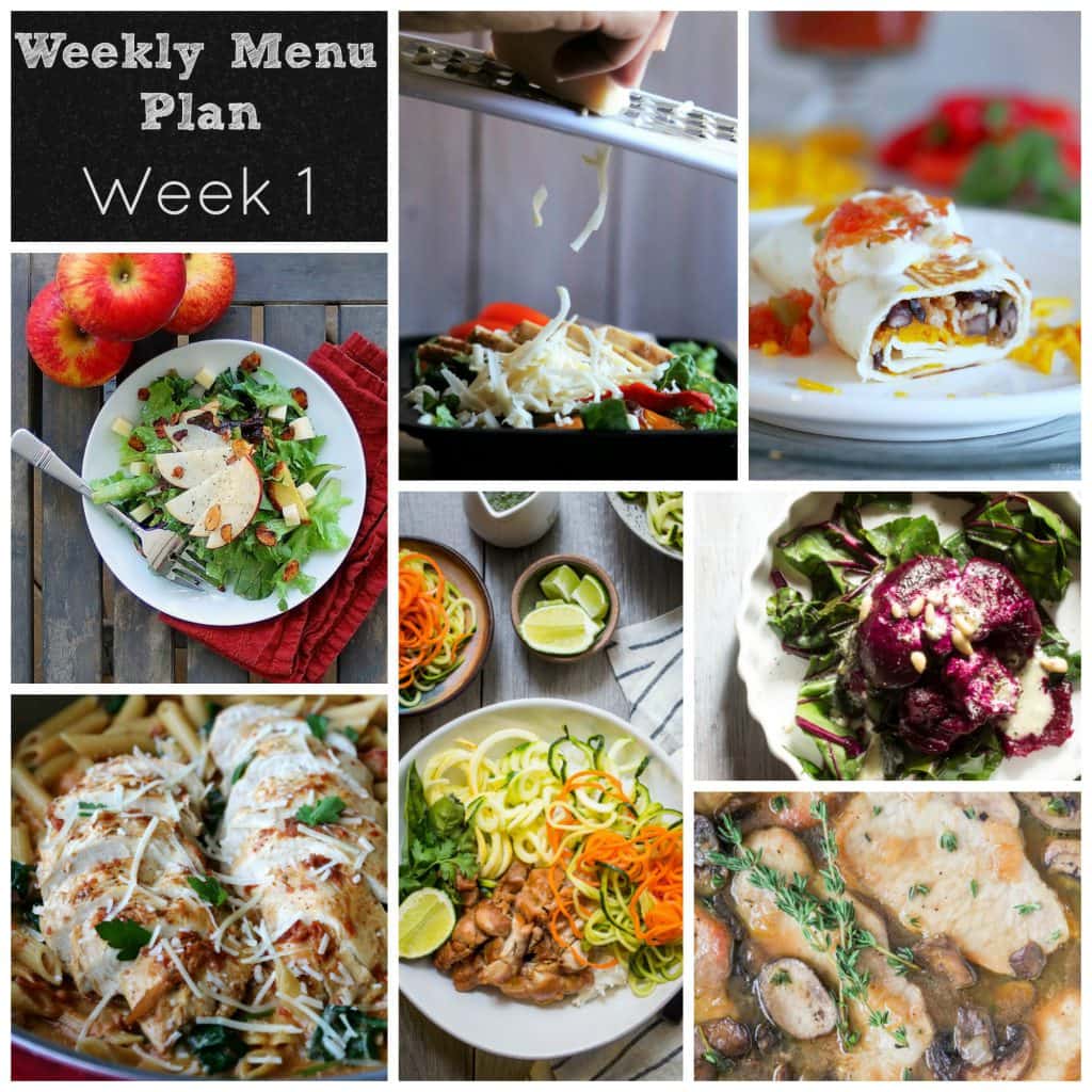 Weekly Meal Plan Week 1 | girlinthelittleredkitchen.com