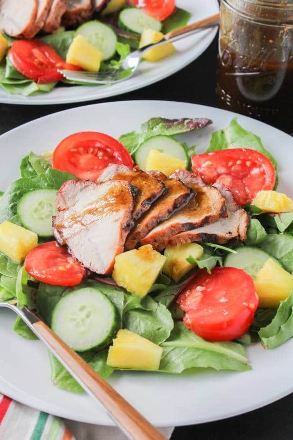 Grilled Pork and Pineapple Salad with Simple Vinaigrette | Chef Next Door
