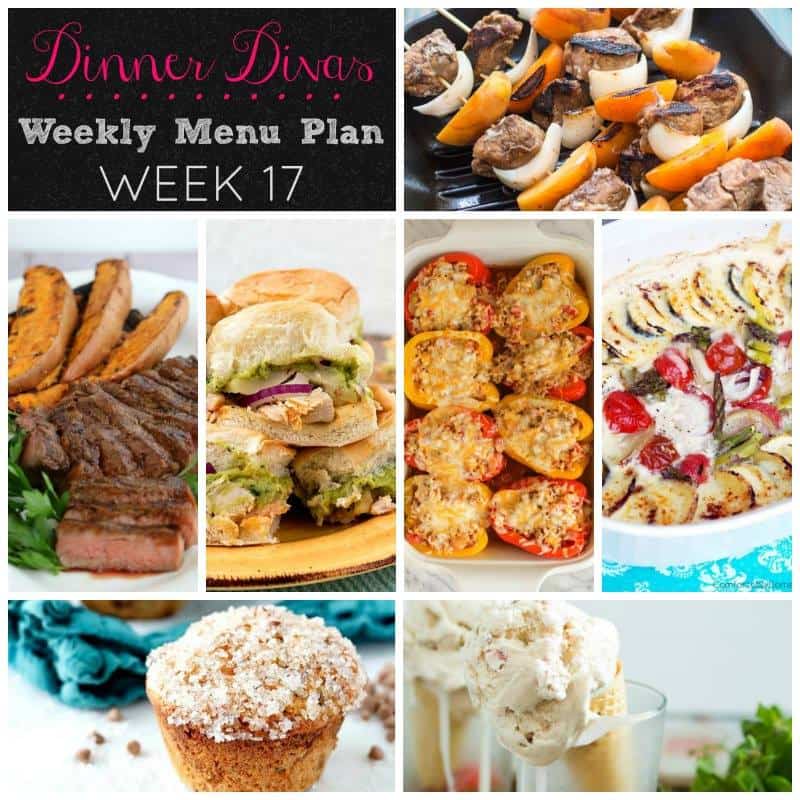 Weekly Meal Plan - Week 17 | girlinthelittleredkitchen.com