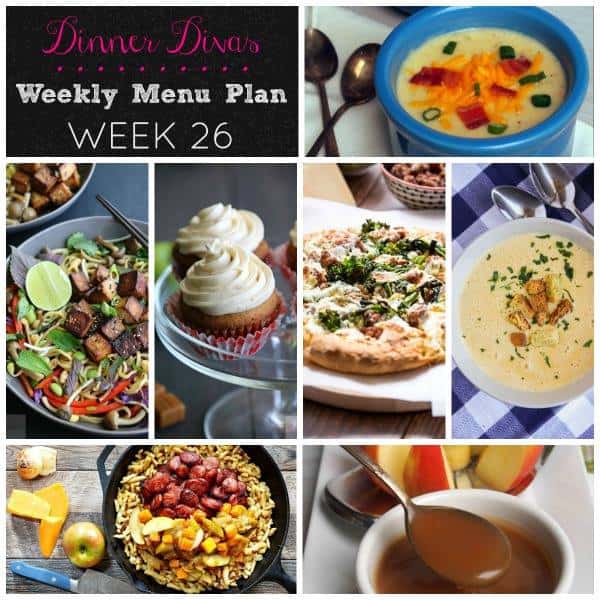 Weekly Meal Plan - Week 26 | girlinthelittleredkitchen.com