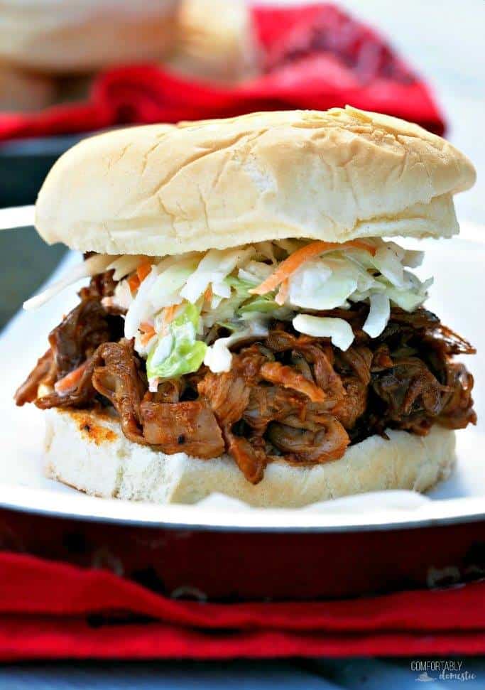 Slow Cooker BBQ Pulled Pork | Comfortably Domestic