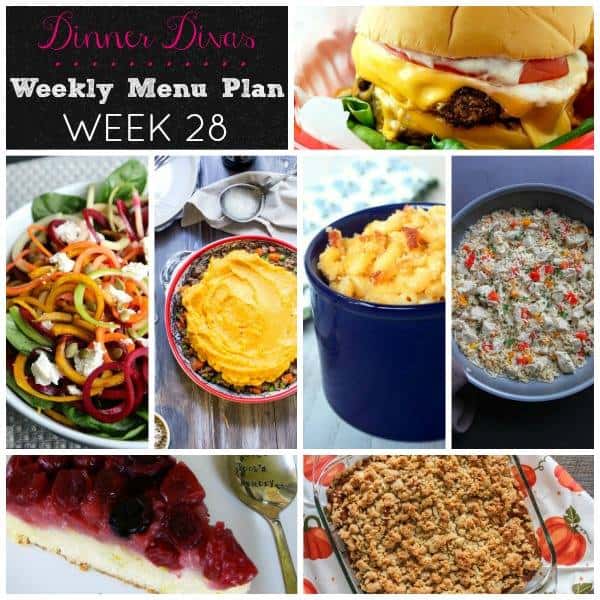Weekly Meal Plan - Week 28