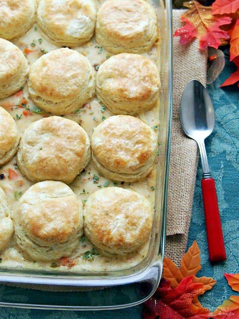 Turkey and Biscuit Casserole | Comfortably Domestic