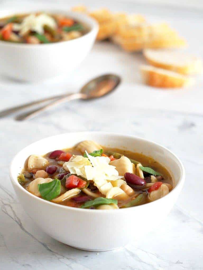 Minestrone Vegetable Soup | Comfortably Domestic