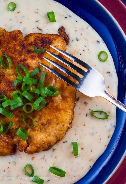Fried Chicken Cutlets with Herb Gravy | Pastry Chef Online